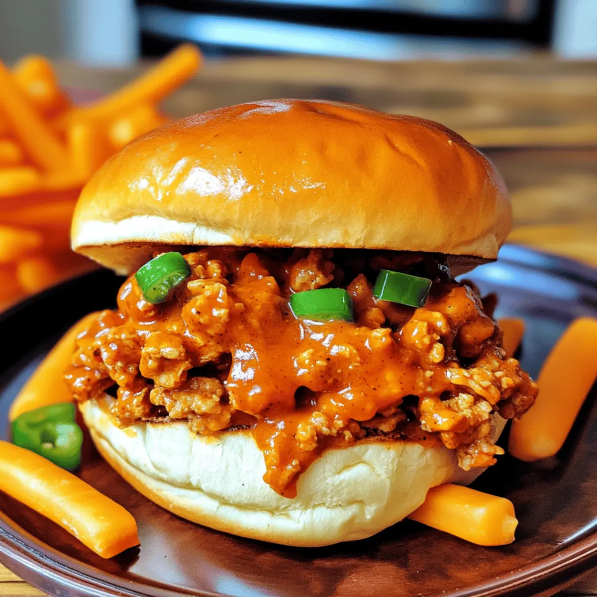Easy Cajun Chicken Sloppy Joes