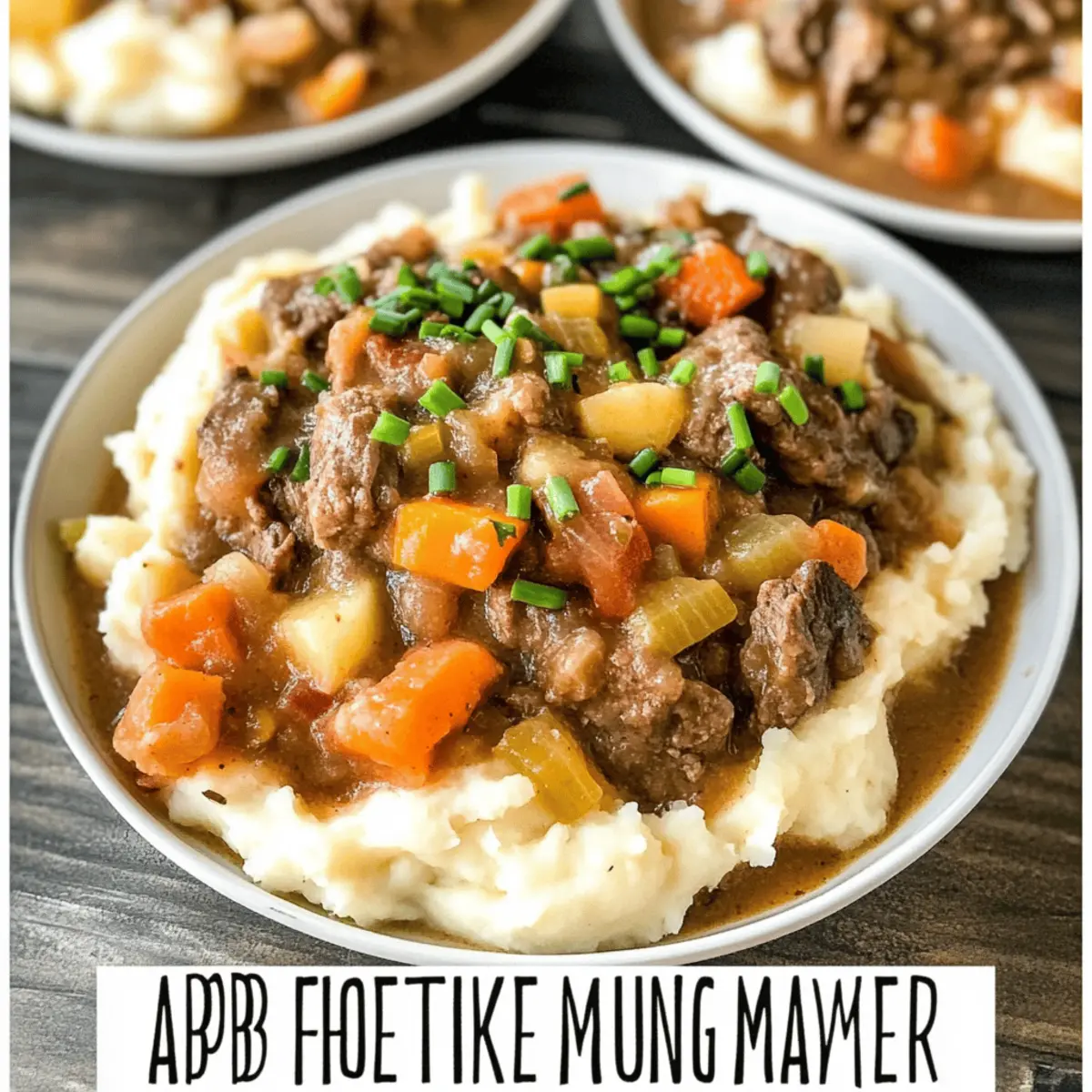 Cozy Fall Apple Cider Stew over Mashed Potatoes Delight