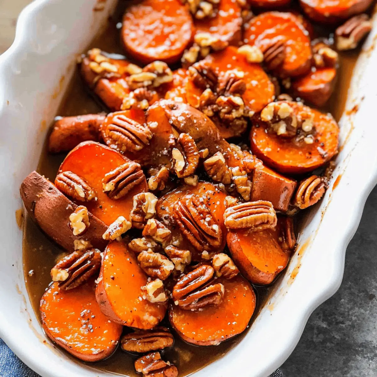Maple-Pecan Roasted Sweet Potatoes