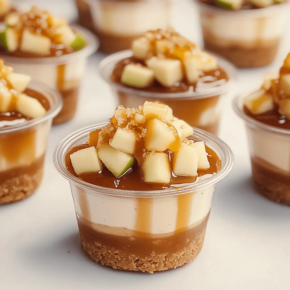 Irresistible Mini Caramel Apple Dessert Cups for Fall Bliss