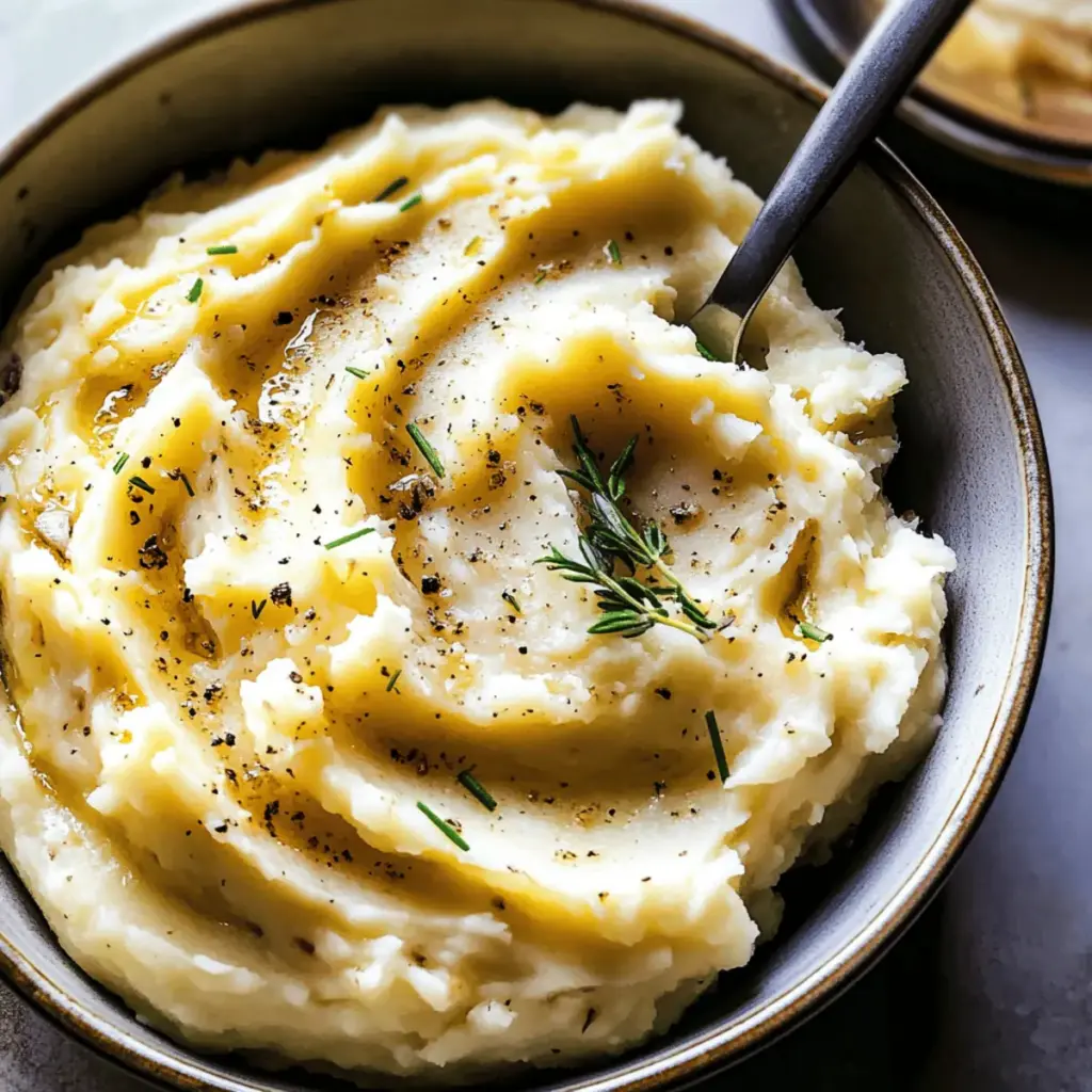 Roasted Garlic Mascarpone Mashed Potatoes