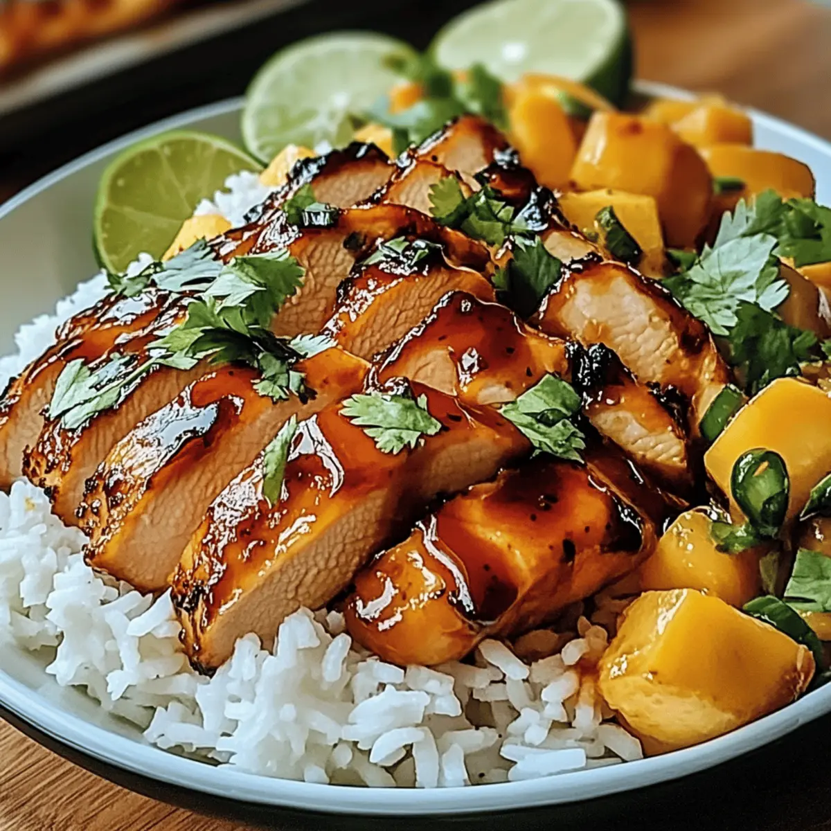 Spicy Maple Chicken & Coconut Rice