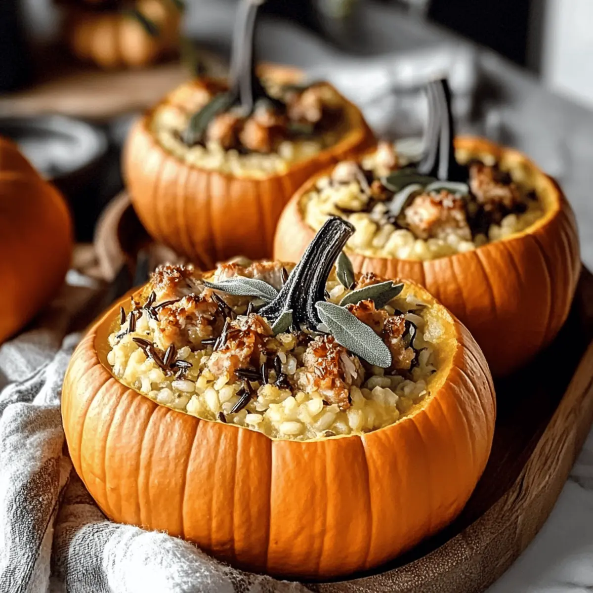 Stuffed Mini Pumpkins