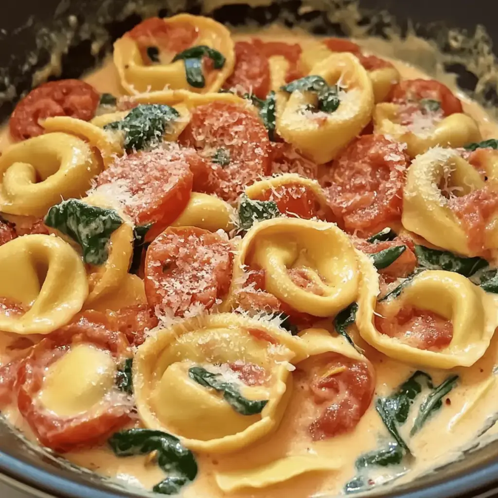 The Best Creamy Tortellini With Tomatoes