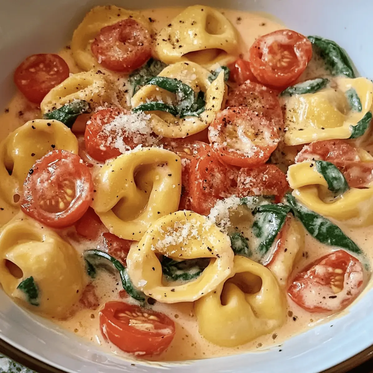 The Best Creamy Tortellini With Tomatoes