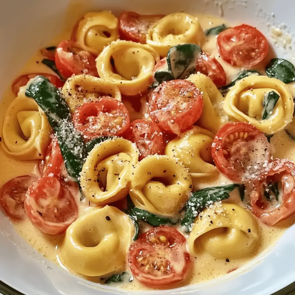 The Best Creamy Tortellini With Tomatoes