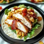 Crispy Chicken Bacon Ranch Wrap