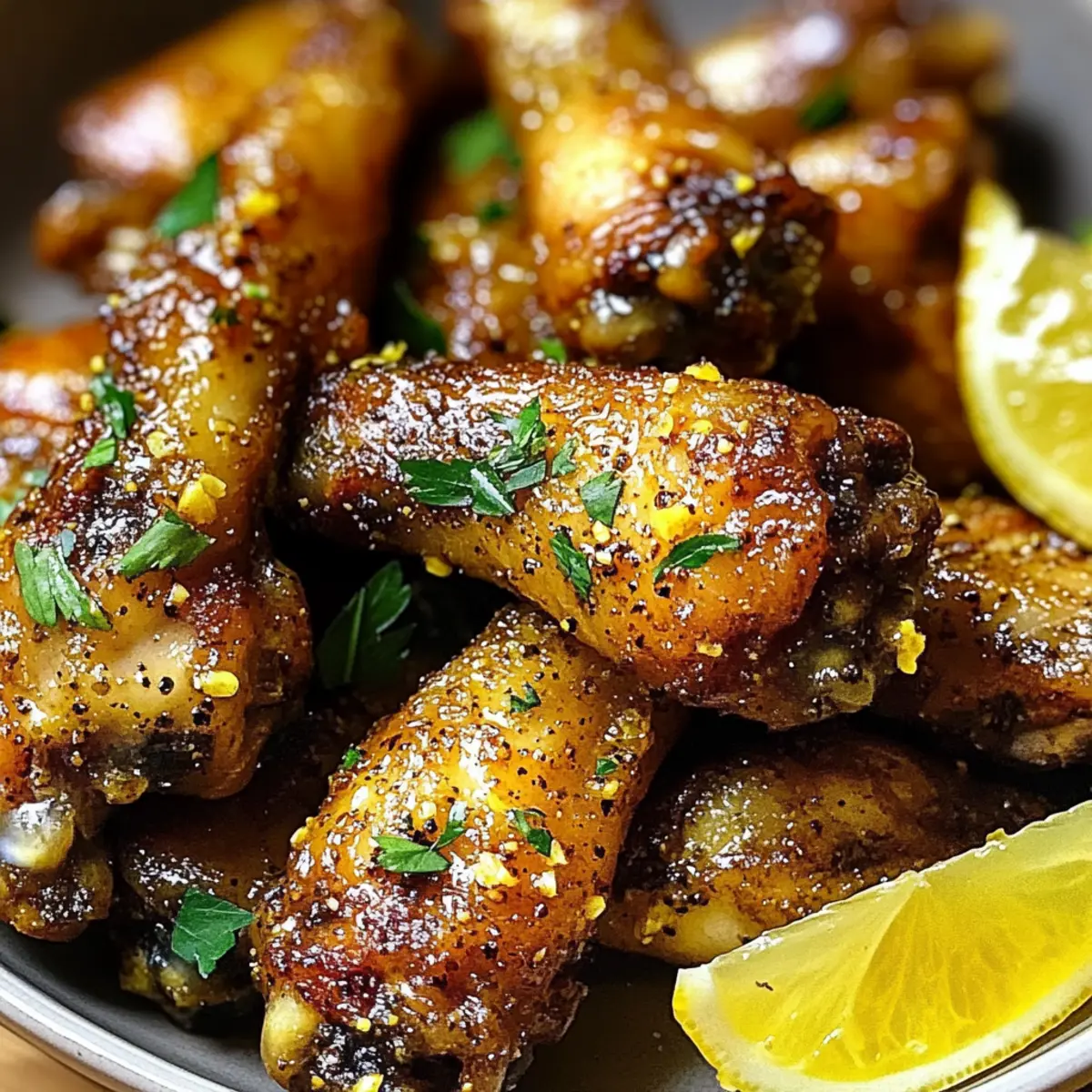 Crispy Lemon Pepper Wings with Honey Glaze for Ultimate Flavor