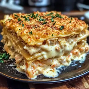 Easy Shrimp & Crab Lasagna Seafood