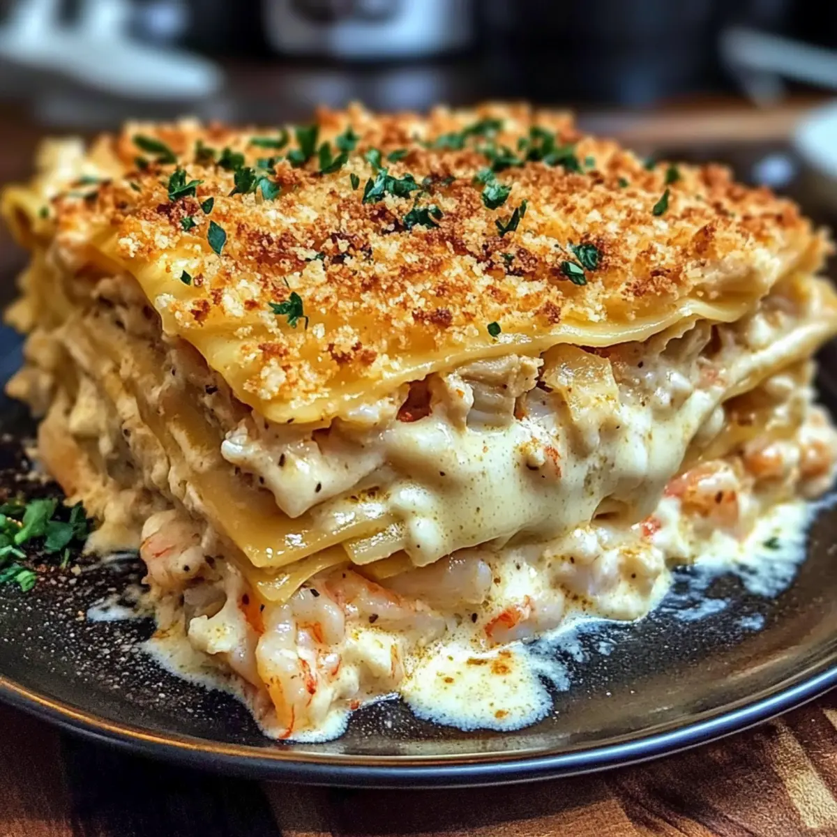 Easy Shrimp & Crab Lasagna Seafood