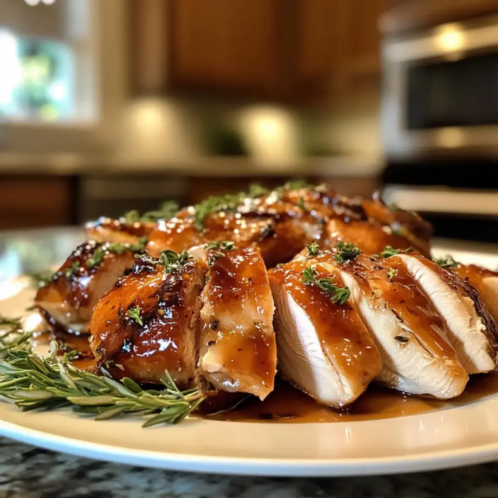 Apricot-Glazed Turkey with Roasted