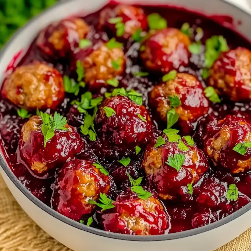 Quick Cranberry Meatballs
