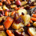 Maple Dijon Roasted Apples & Carrots