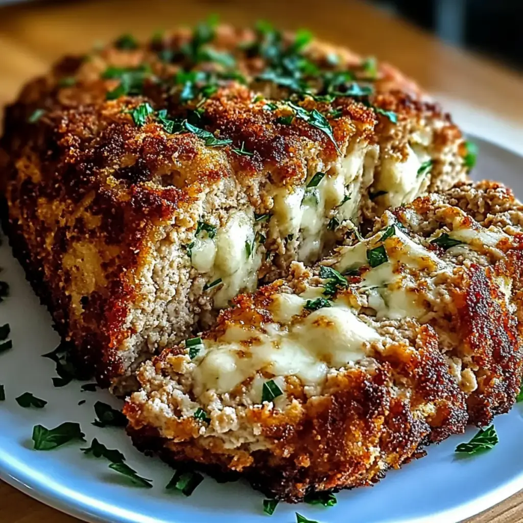 Tasty Parmesan Chicken Meatloaf
