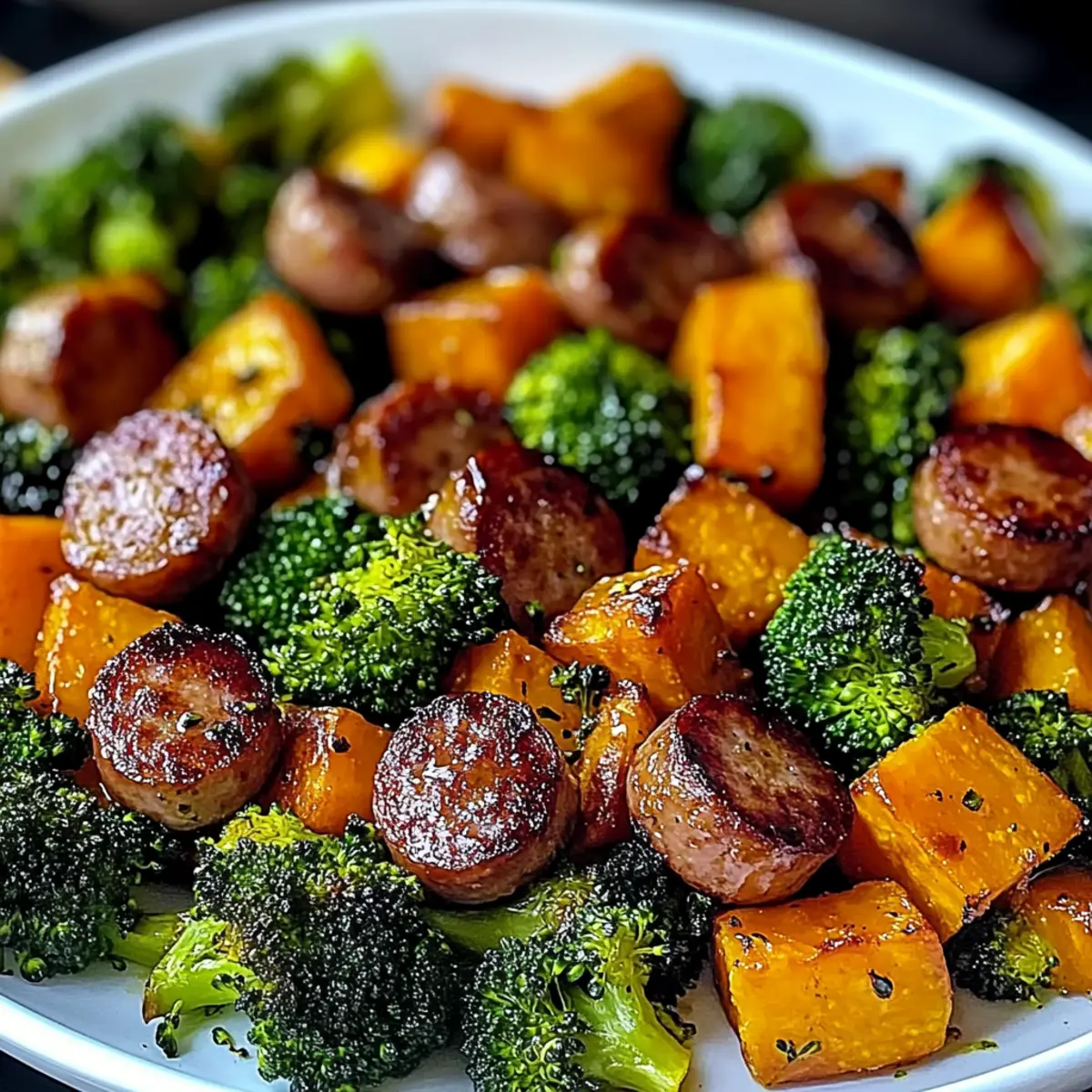 Easy Honey Garlic Sheet Pan Sausage & Veggies
