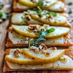 Cozy Pear & Gorgonzola Flatbread