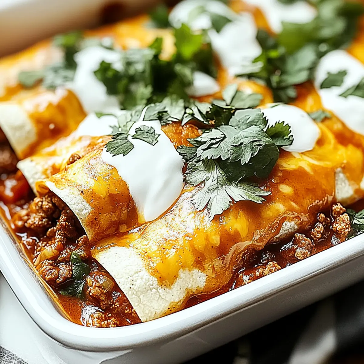 Delicious Ground Beef Enchiladas Perfect for Cozy Nights