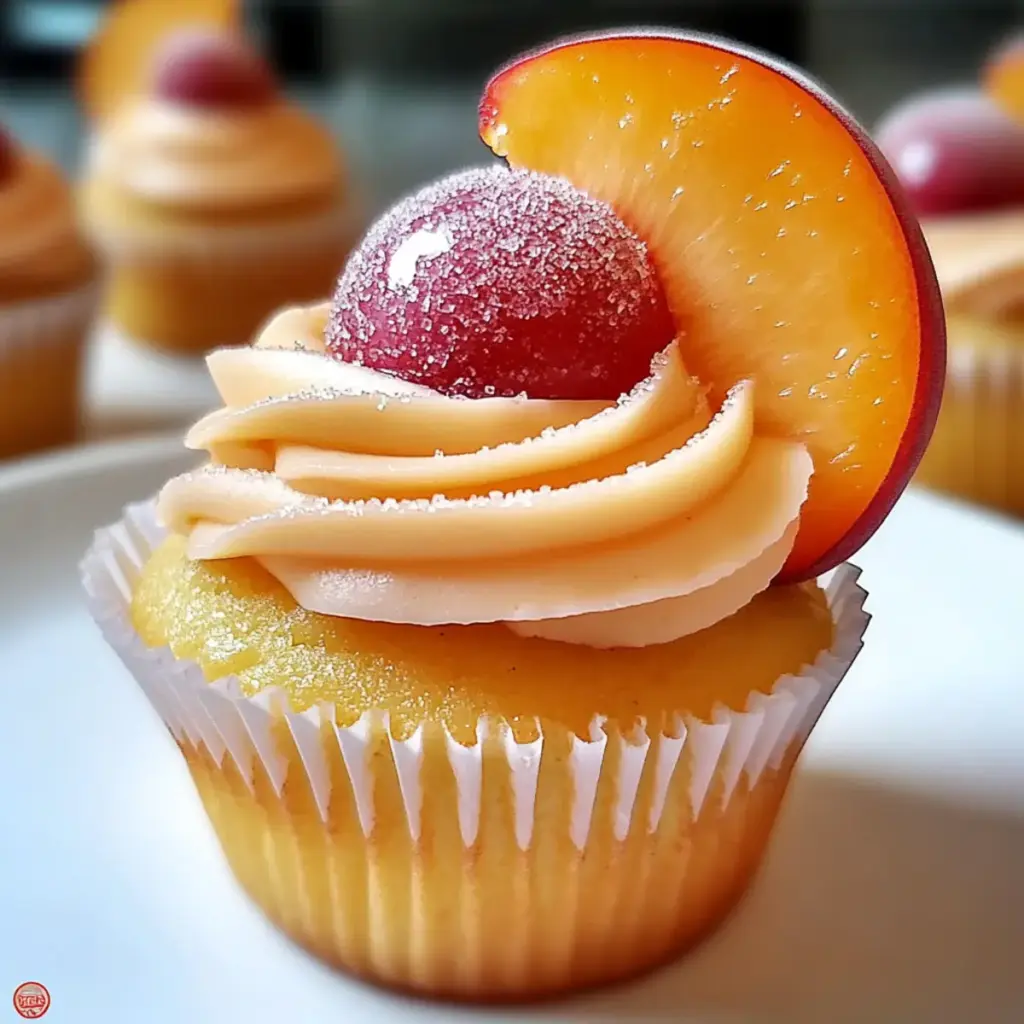 Peach Bellini Cupcakes