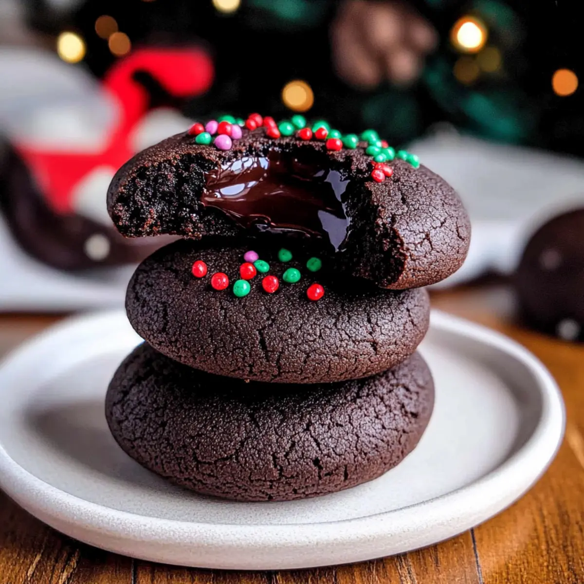 Chocolate Thumbprint Cookies