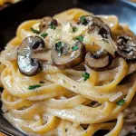 Caramelized Leek and Mushroom Gruyere Pasta