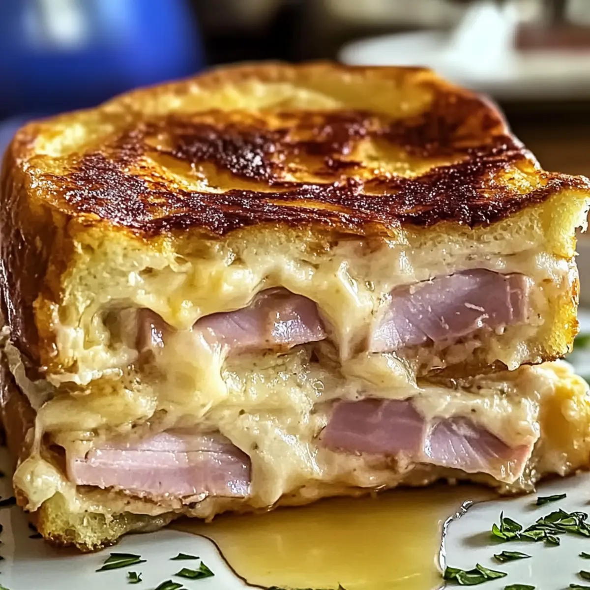 Savory Monte Cristo Breakfast Casserole Perfect for Brunch