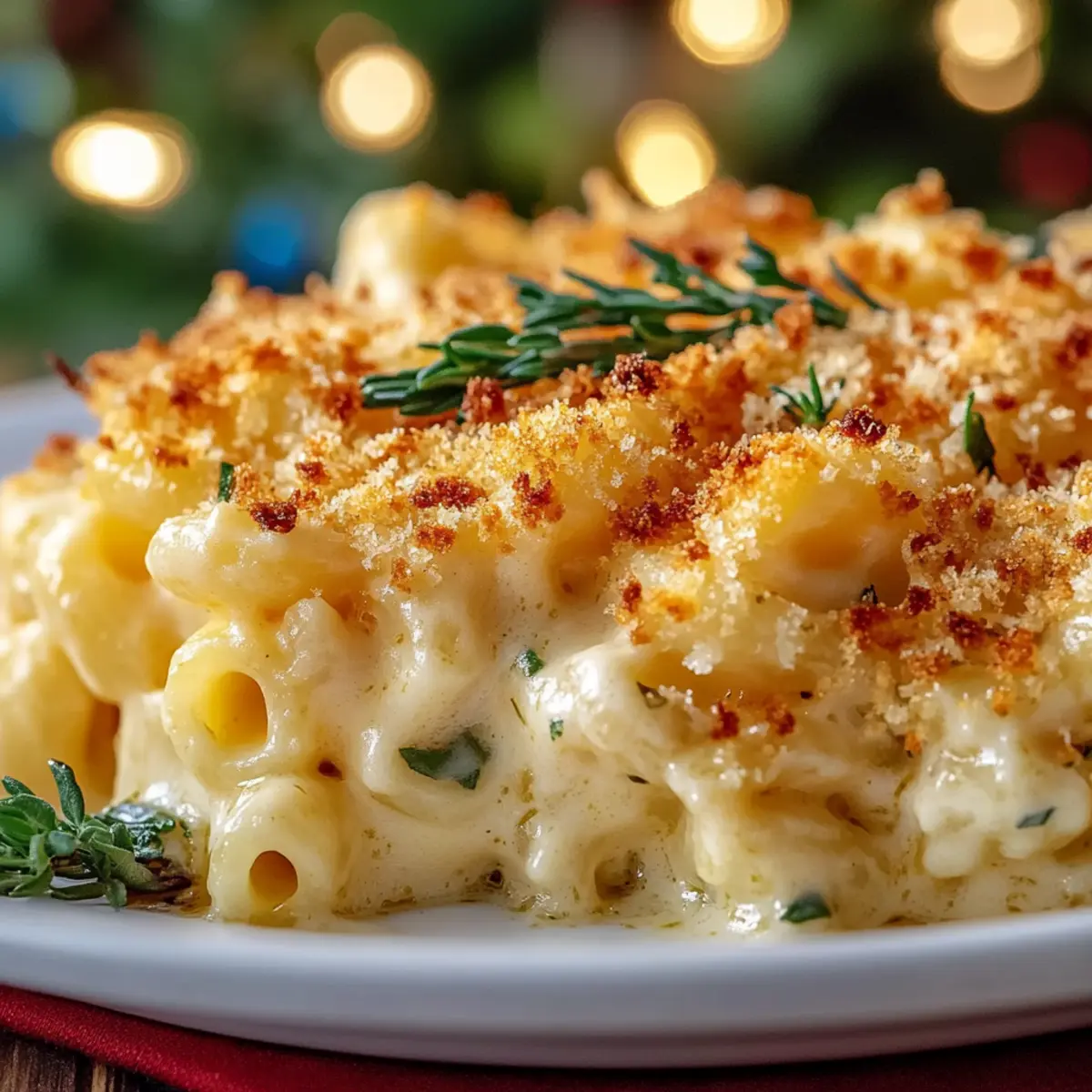 Creamy Christmas Baked Mac and Cheese for Cozy Celebrations