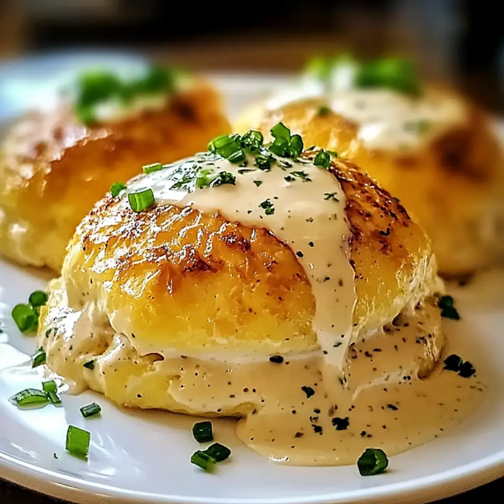 Easy Chicken Pillows with Creamy Parmesan