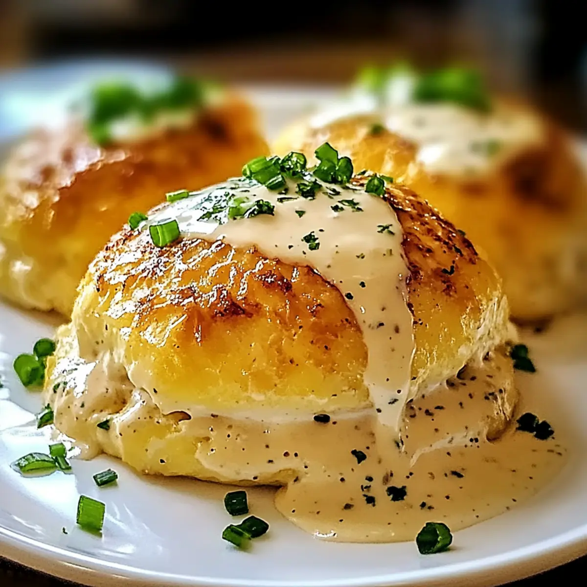 Easy Chicken Pillows with Creamy Parmesan