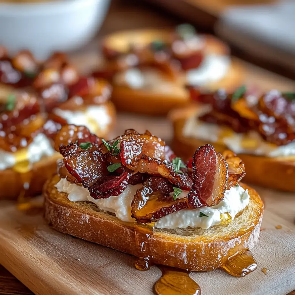 Million Dollar Bacon Crostini
