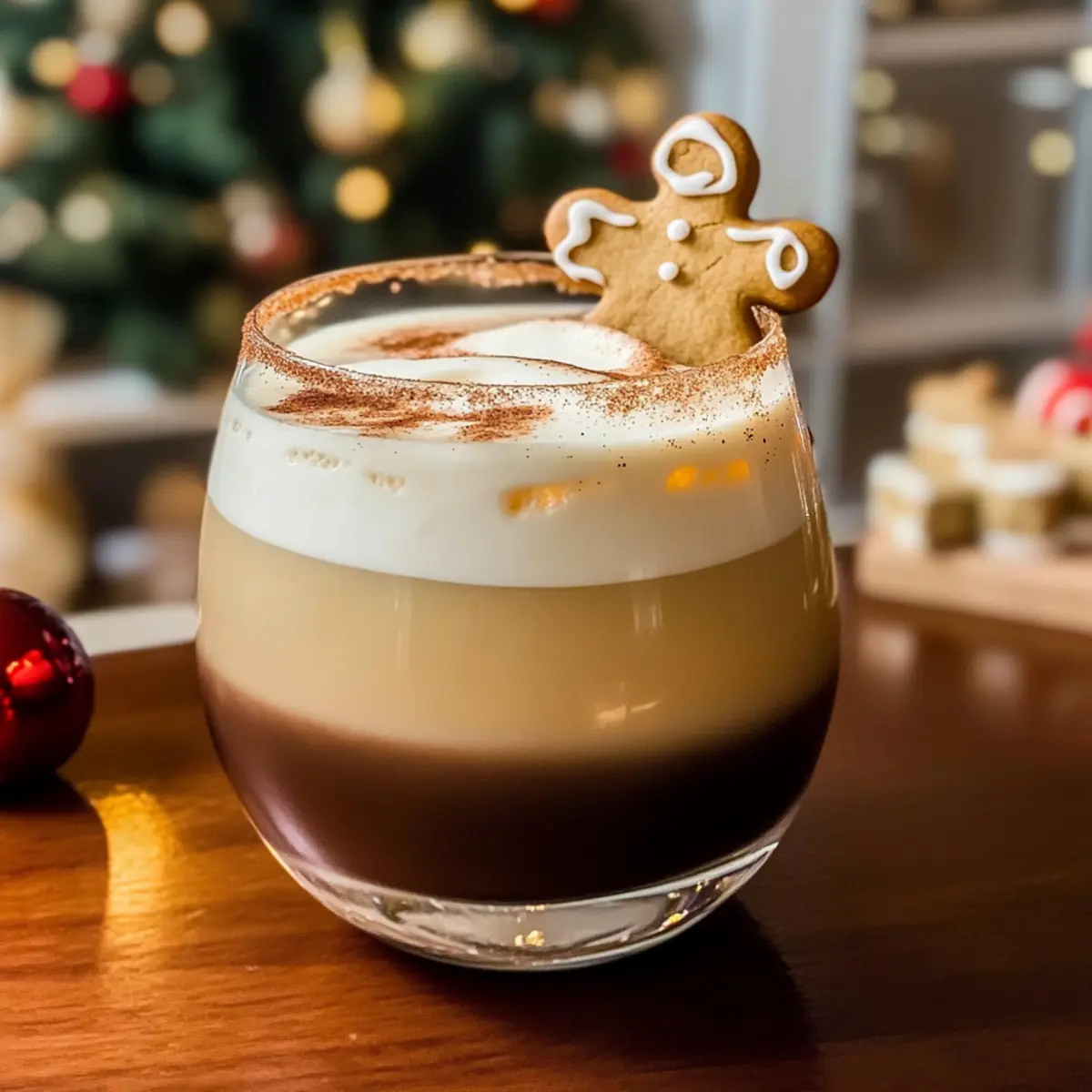 Gingerbread White Russian Holiday Cocktail