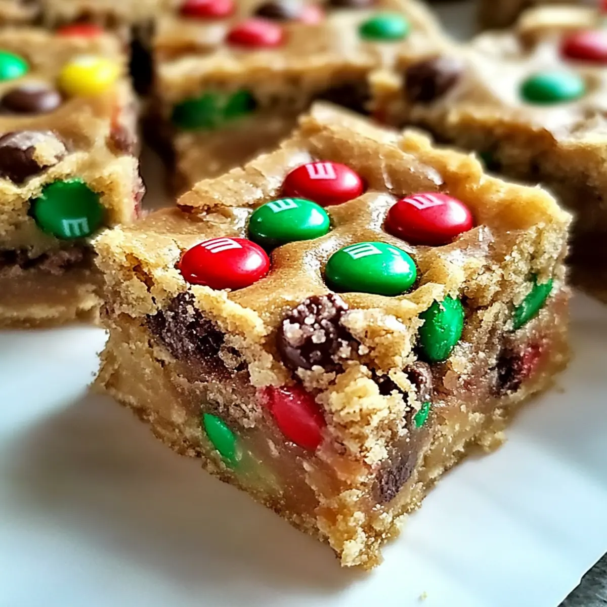 Cozy Christmas Cookie Bars