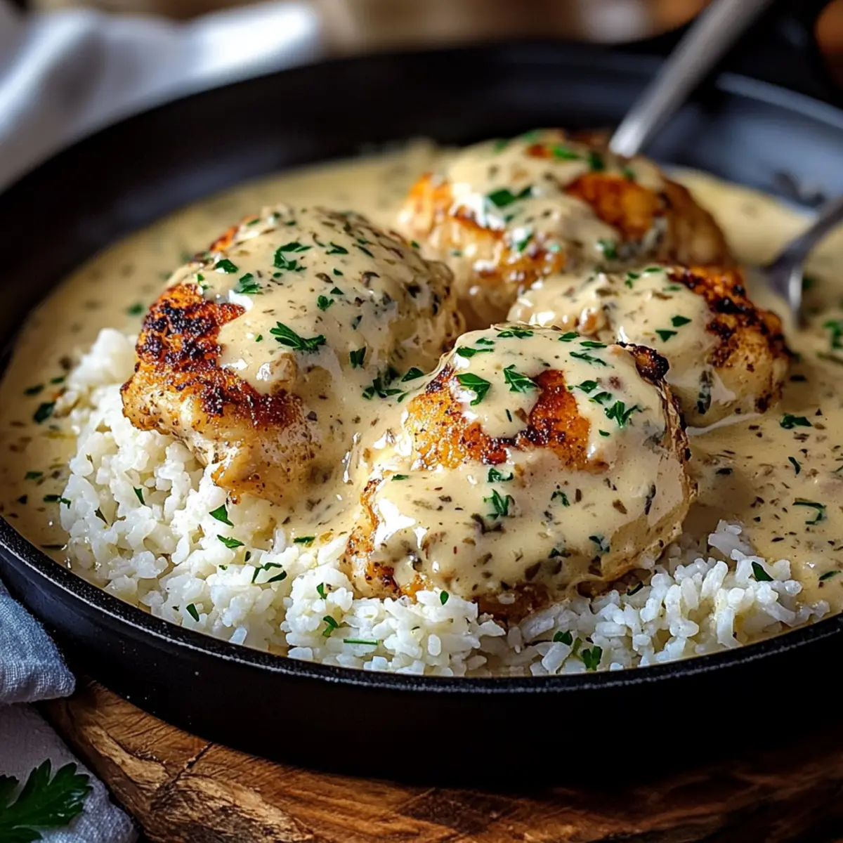 Comforting Smothered Chicken And Rice for Cozy Dinners