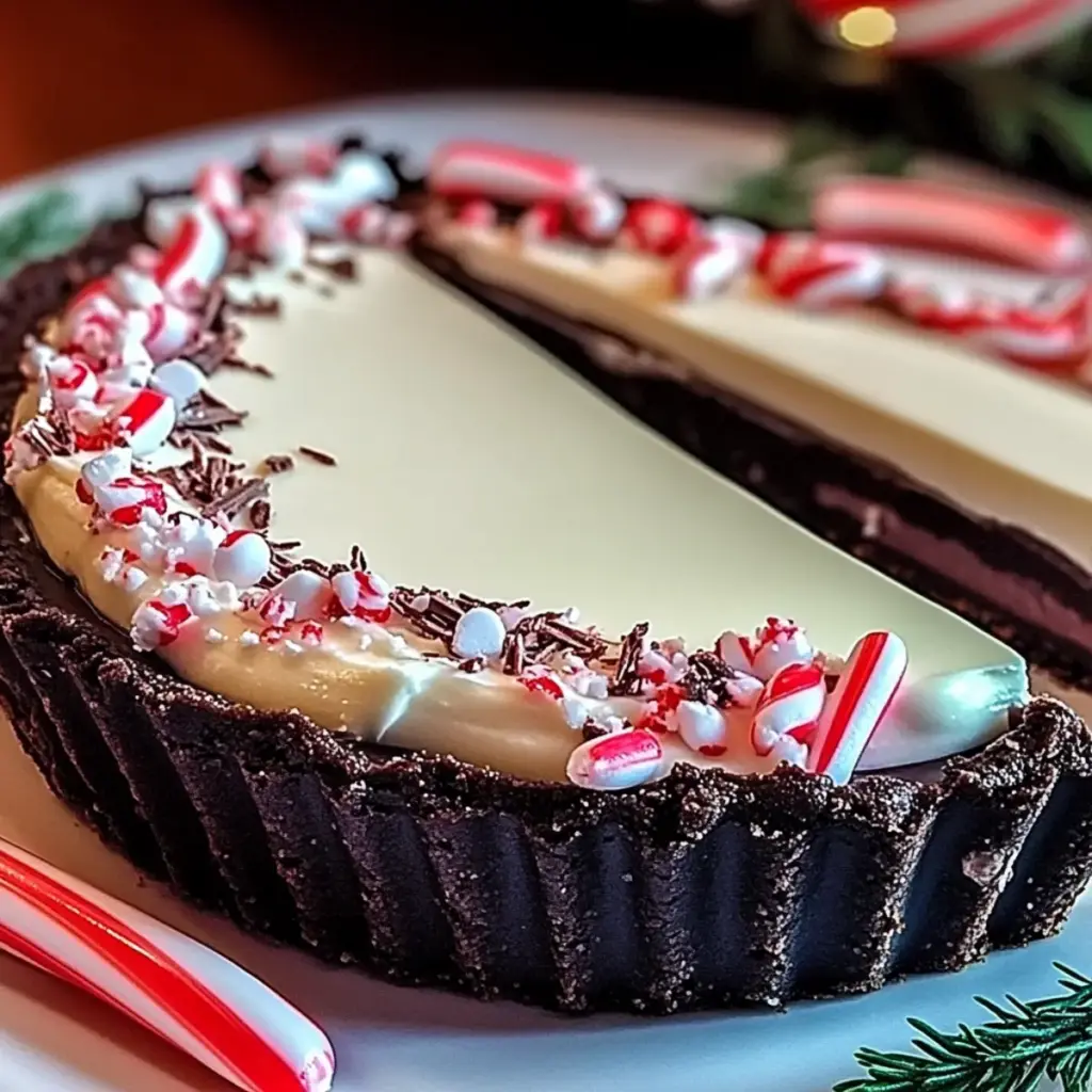 Dark Chocolate Peppermint Mousse Tart