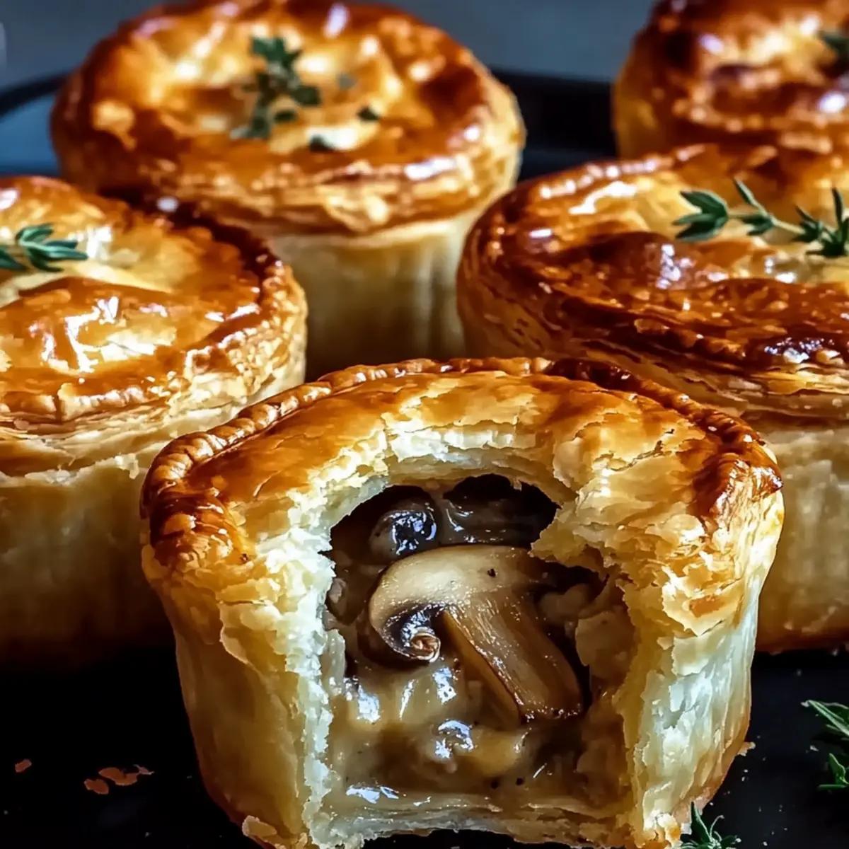 Mini Mushroom & Gruyère Pot Pies