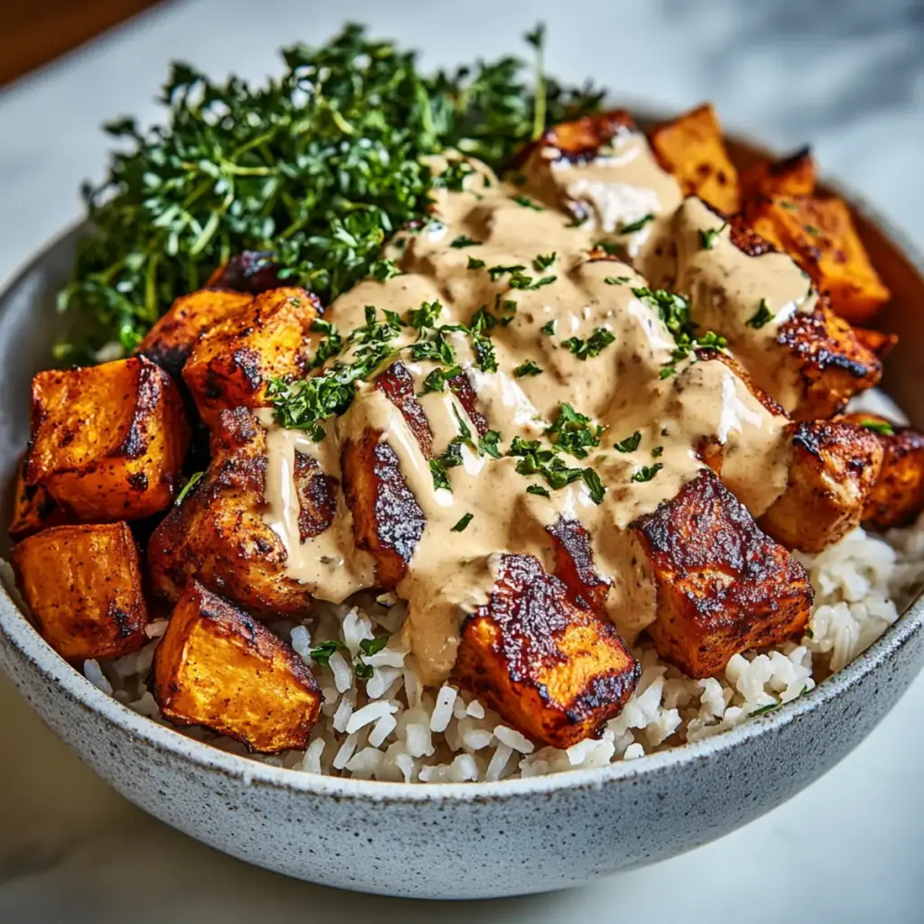 Easy & Healthy Chicken and Sweet Potato Bowls