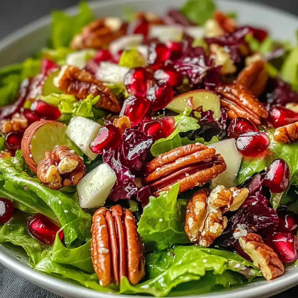 Pomegranate Pecan Salad Vinaigrette