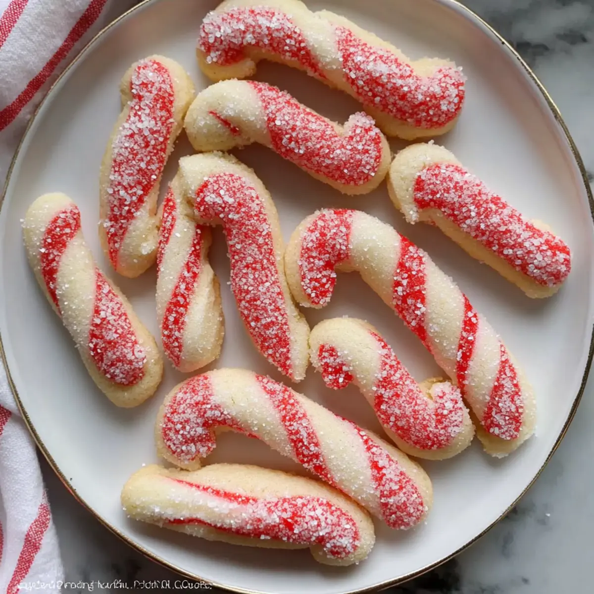 Classic Candy Cane Cookies