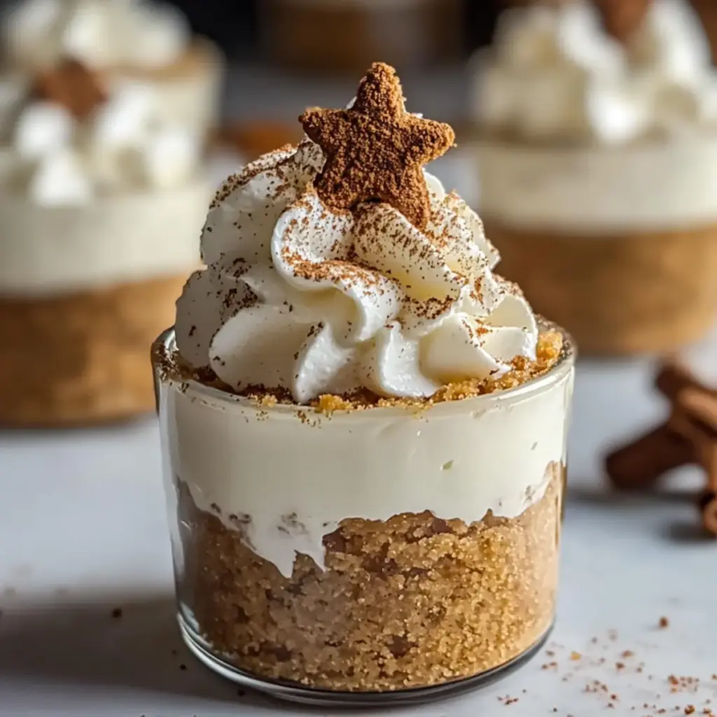 No-Bake Gingerbread Cheesecake Cups