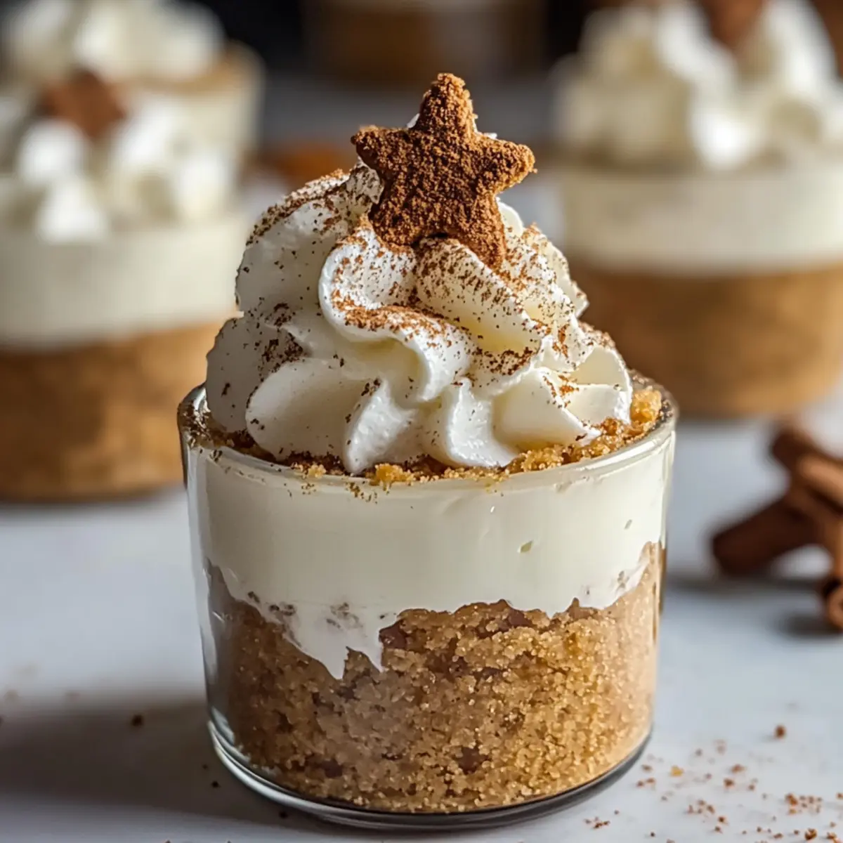Delightful No-Bake Gingerbread Cheesecake Cups for the Holidays