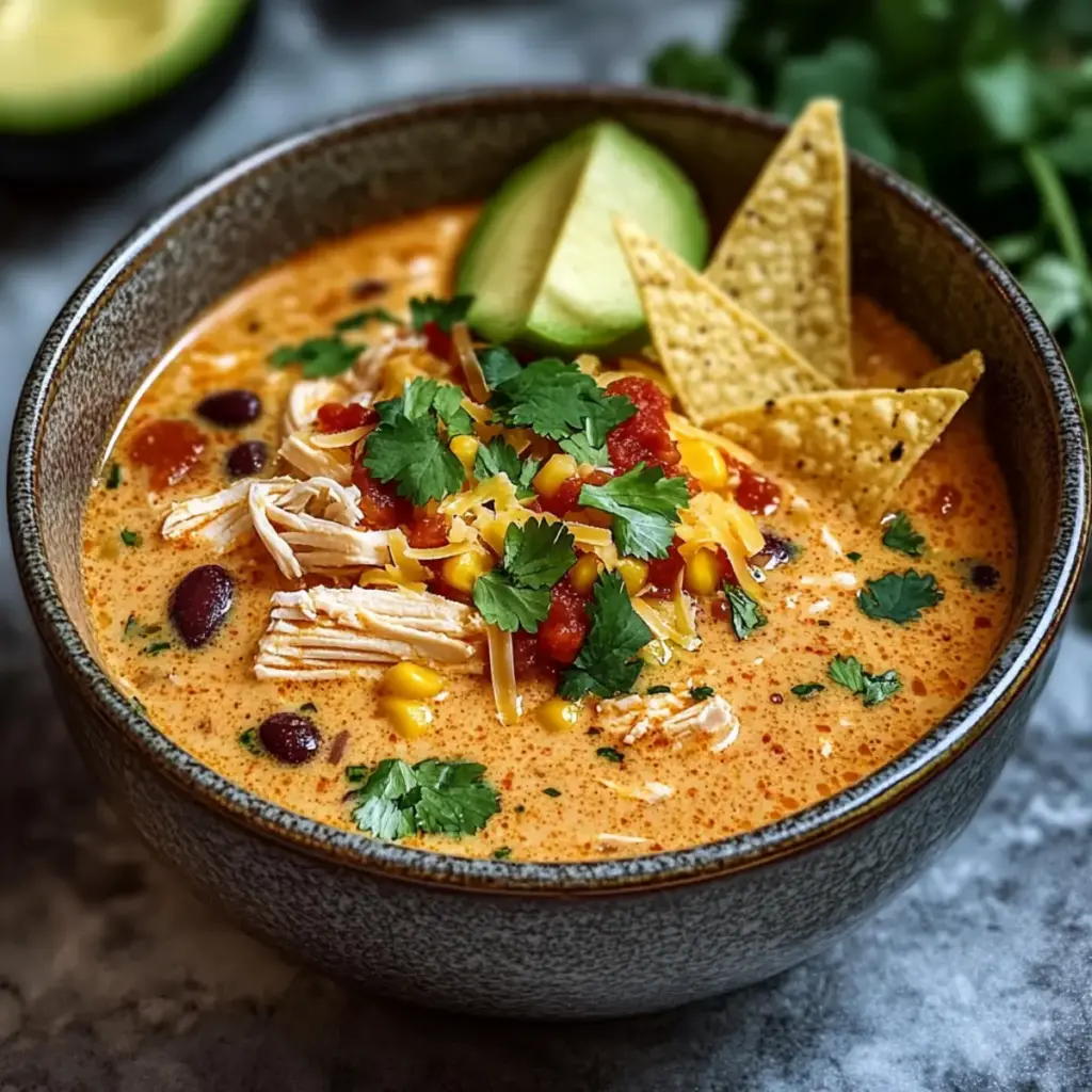 Creamy Chicken Enchilada Soup