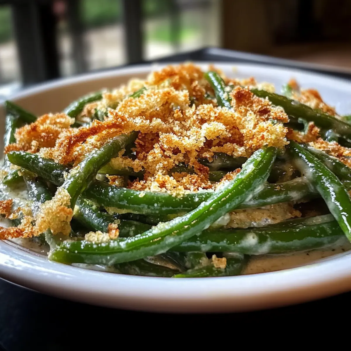 Best Garlic Parmesan Green Bean Casserole