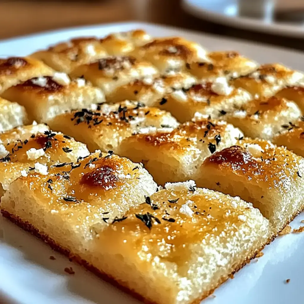 Crispy & Cheesy Garlic Parmesan Focaccia Bread