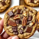 Brown Butter Bourbon Pecan Chocolate Chunk Cookies
