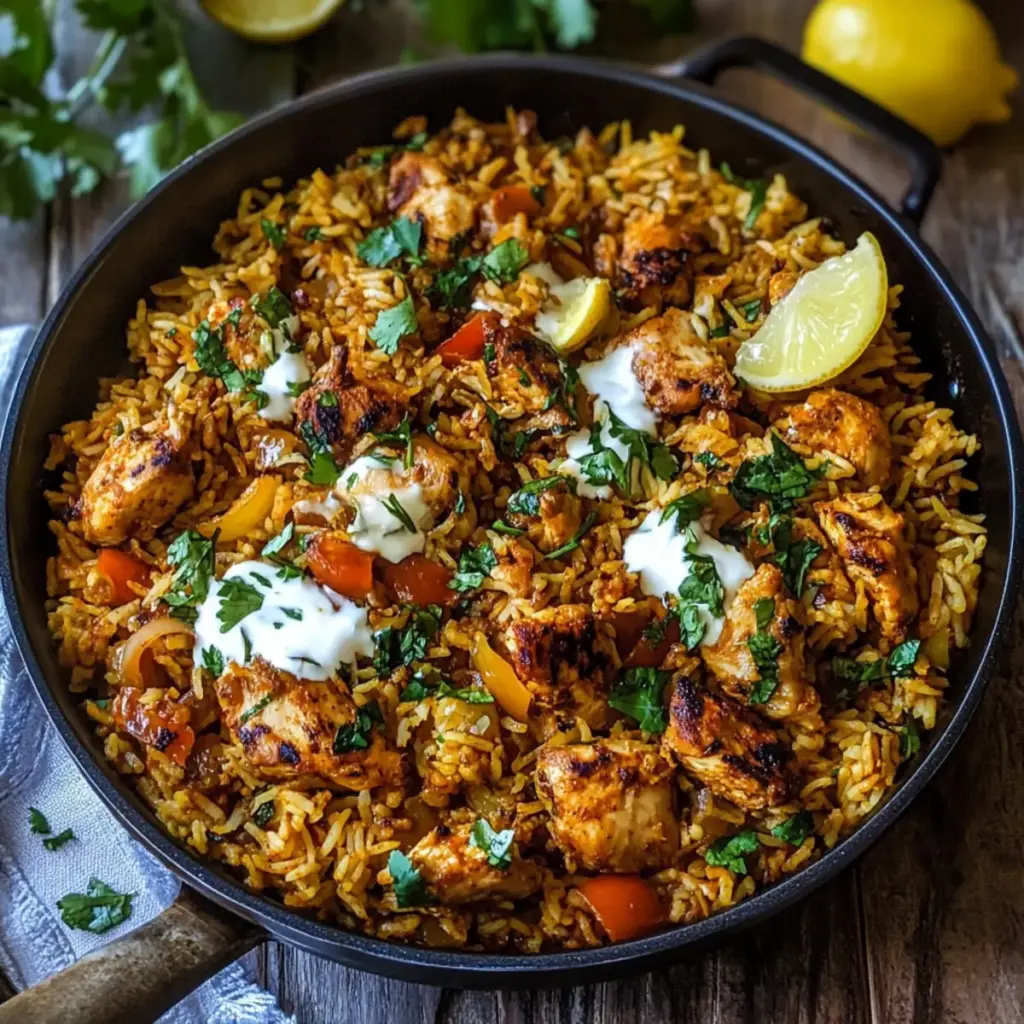 One Pot Chicken Shawarma Rice
