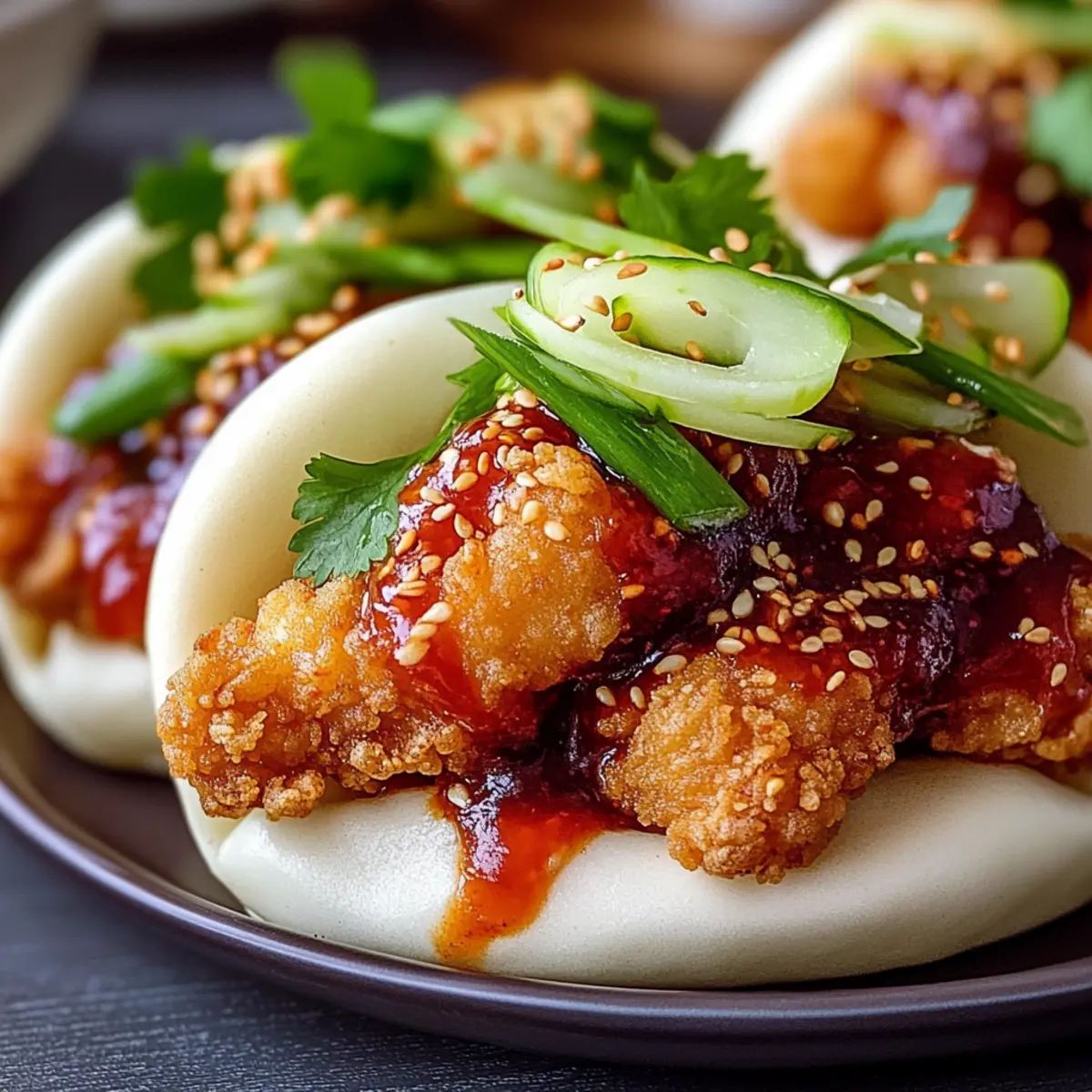 Korean Fried Chicken Bao Buns