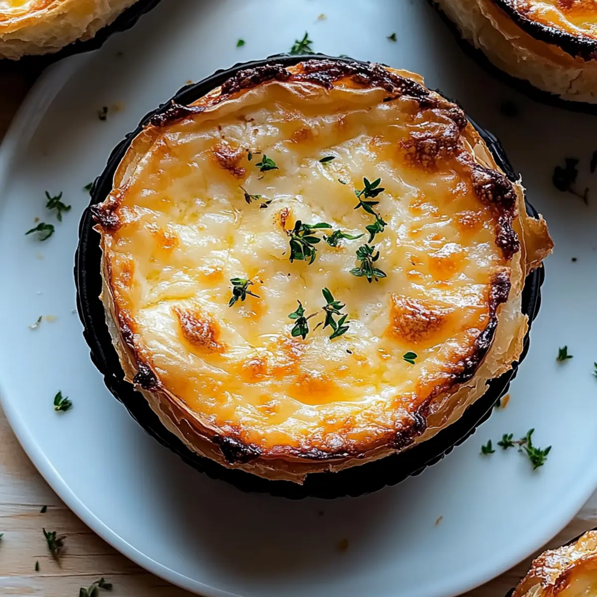 Cheesy Garlic Cruffin