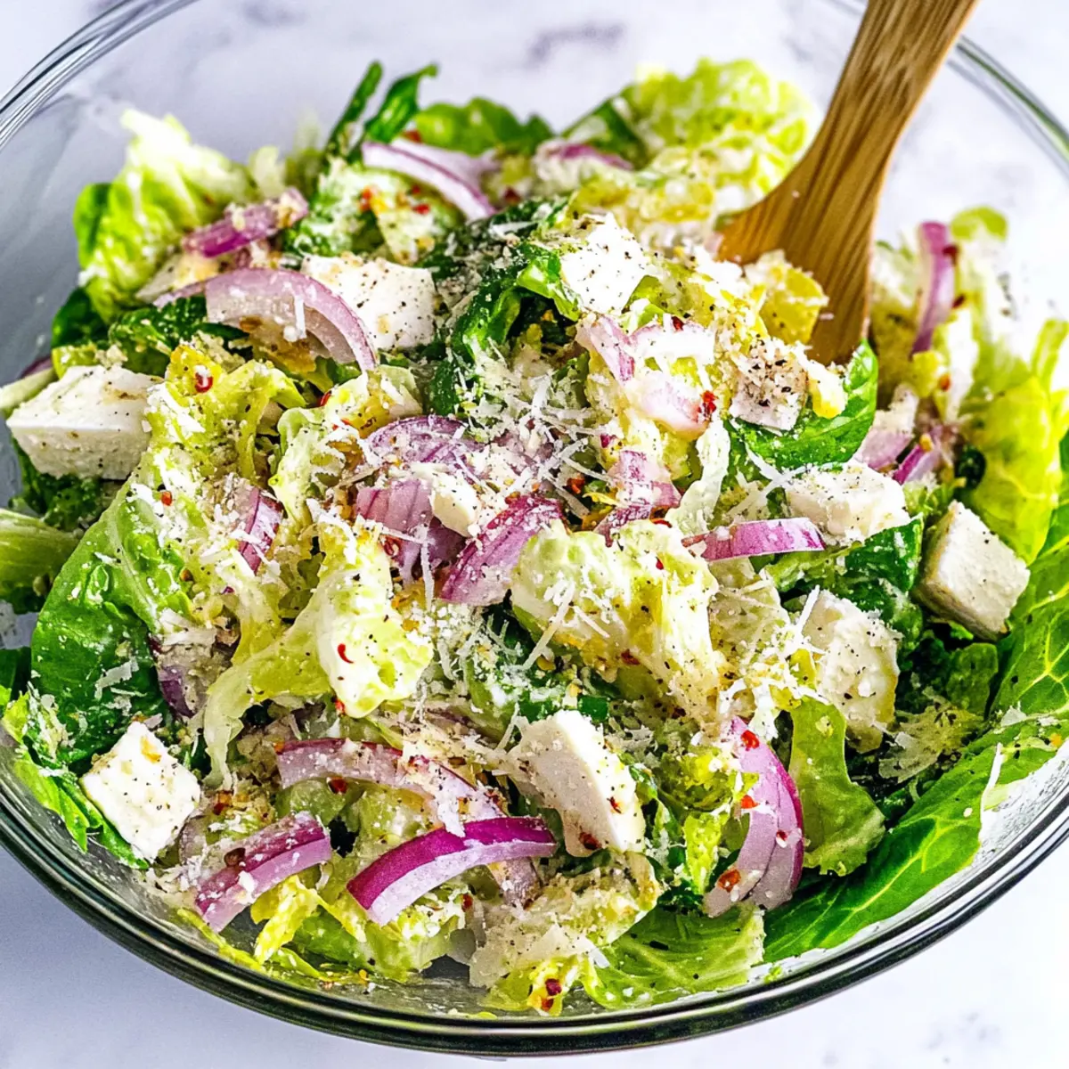 5-Minute Lemon Parmesan Lettuce Salad