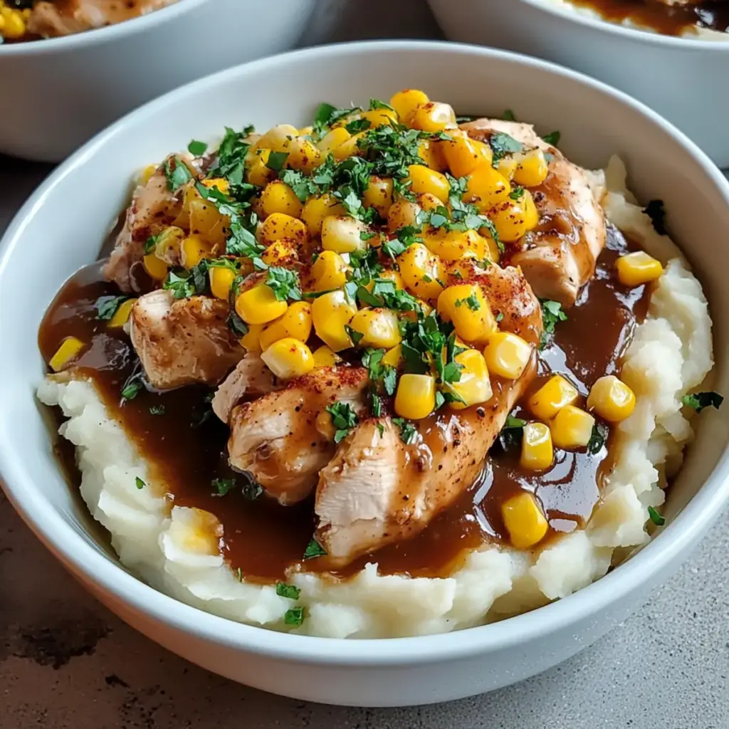 Chicken Mashed Potato Bowls