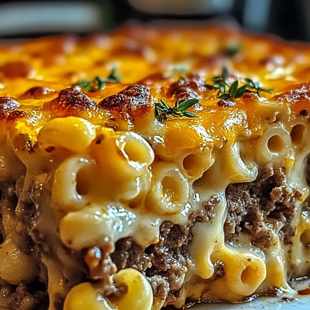 Mac and Cheese Meatloaf Casserole
