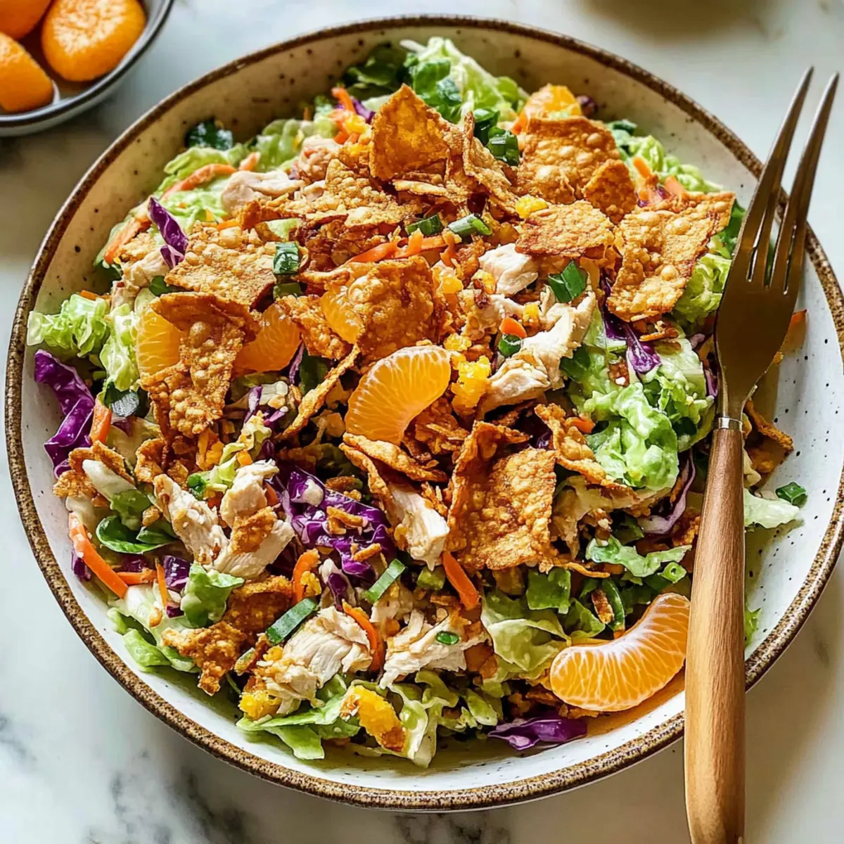 Chopped Chicken Salad with Sesame Dressing